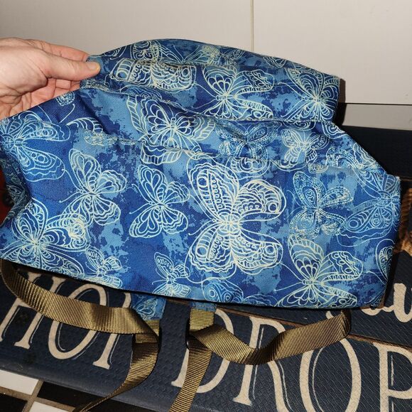 LL Bean Deluxe Backpack Book Bag Backpack Butterflies Reflective Camp School - Picture 10 of 16